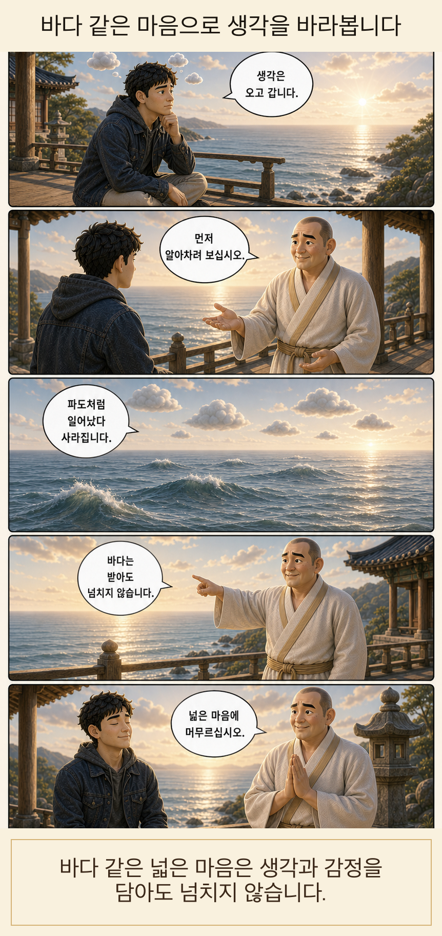 바다 같은 마음으로 생각을 바라봅니다 웹툰