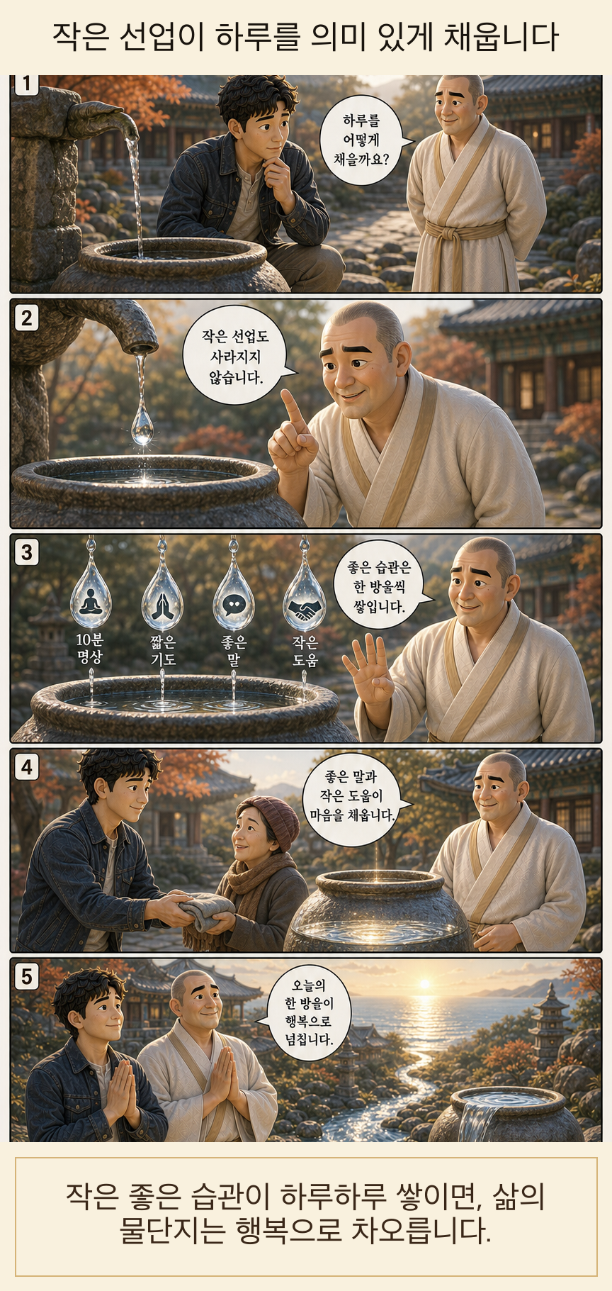 작은 선업이 하루를 의미 있게 채웁니다 웹툰