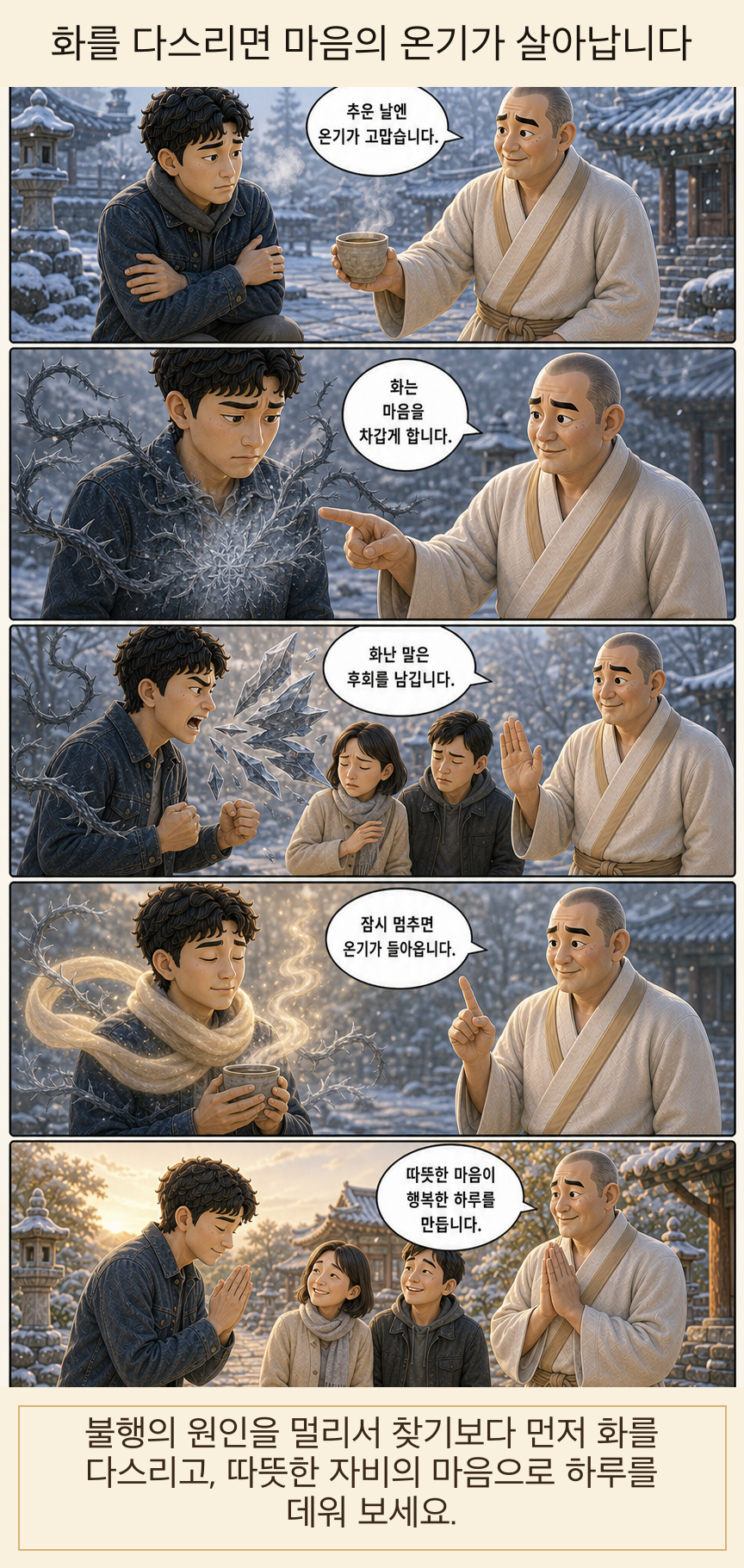 화를 다스리면 마음의 온기가 살아납니다 웹툰