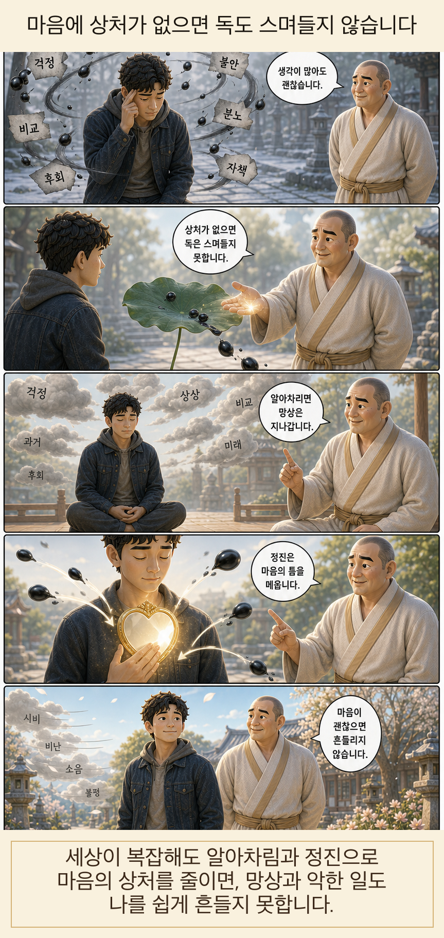 마음에 상처가 없으면 독도 스며들지 않습니다 웹툰