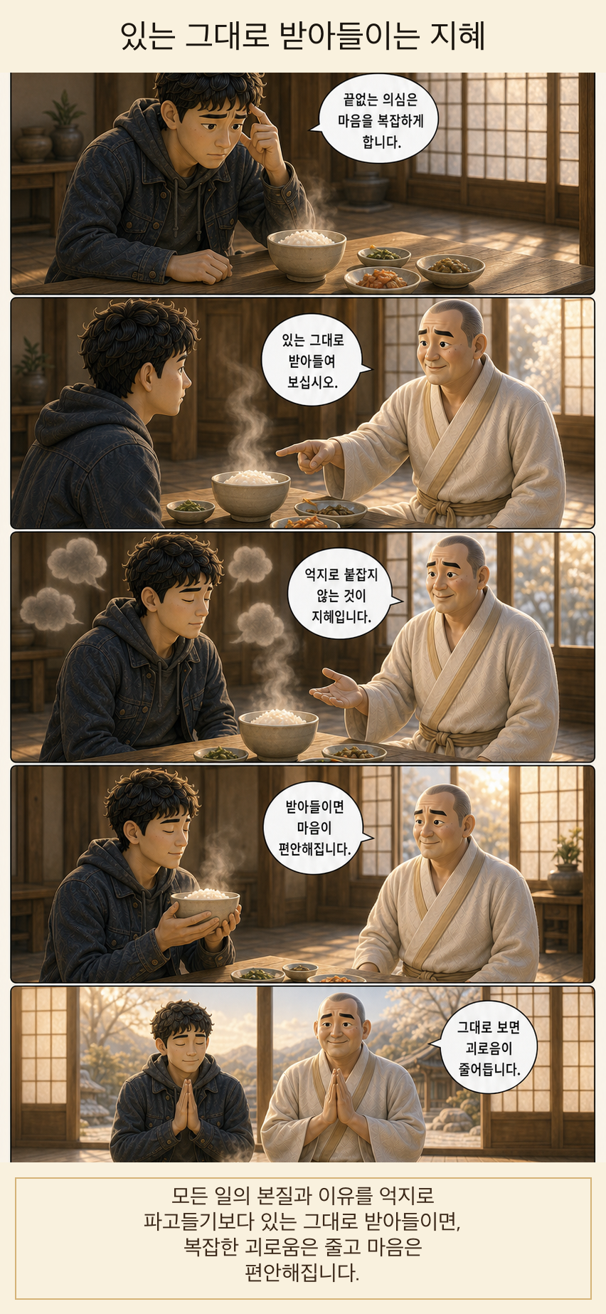 있는 그대로 받아들이는 지혜 웹툰