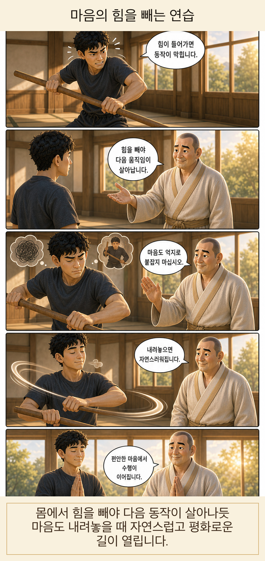 마음의 힘을 빼는 연습 웹툰