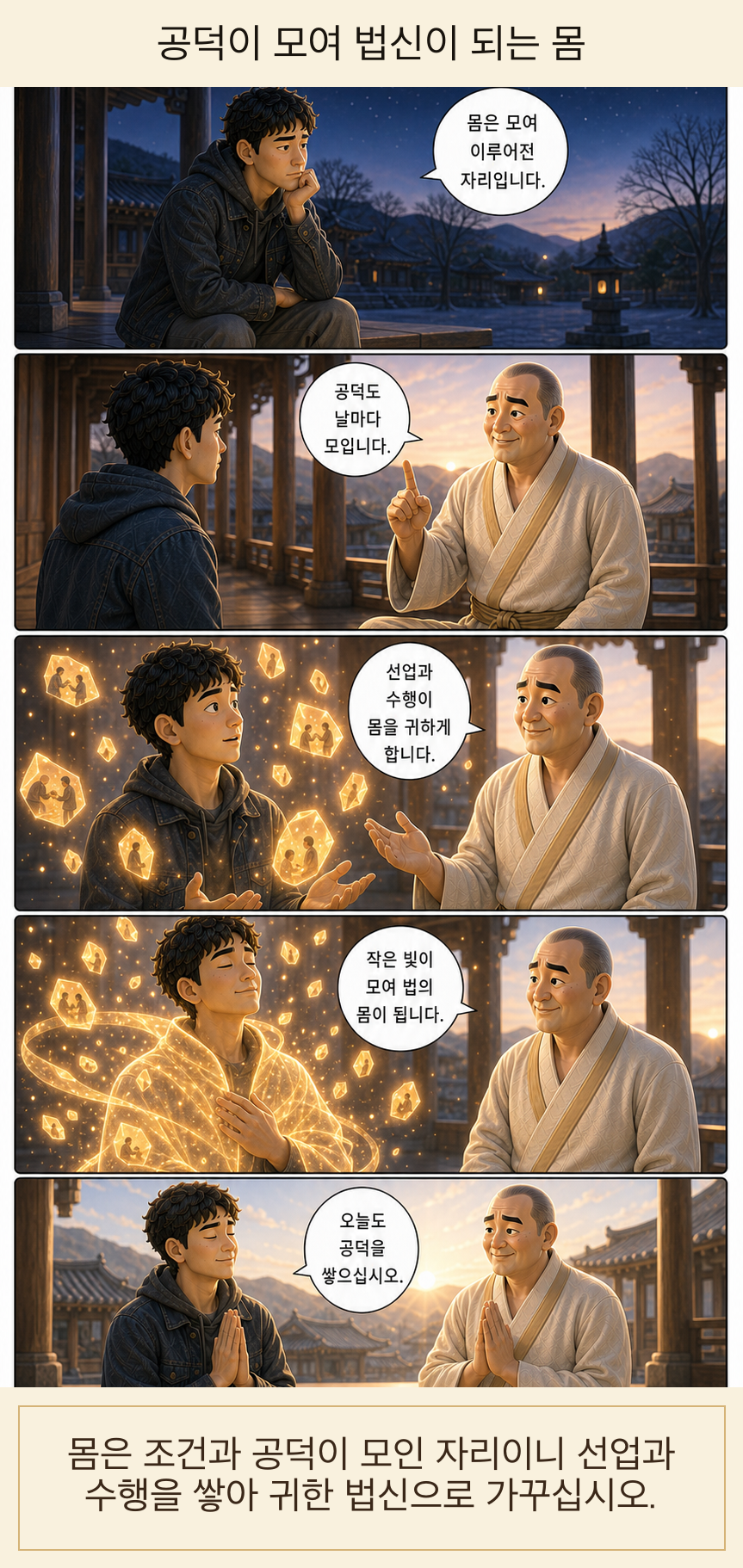 공덕이 모여 법신이 되는 몸 웹툰