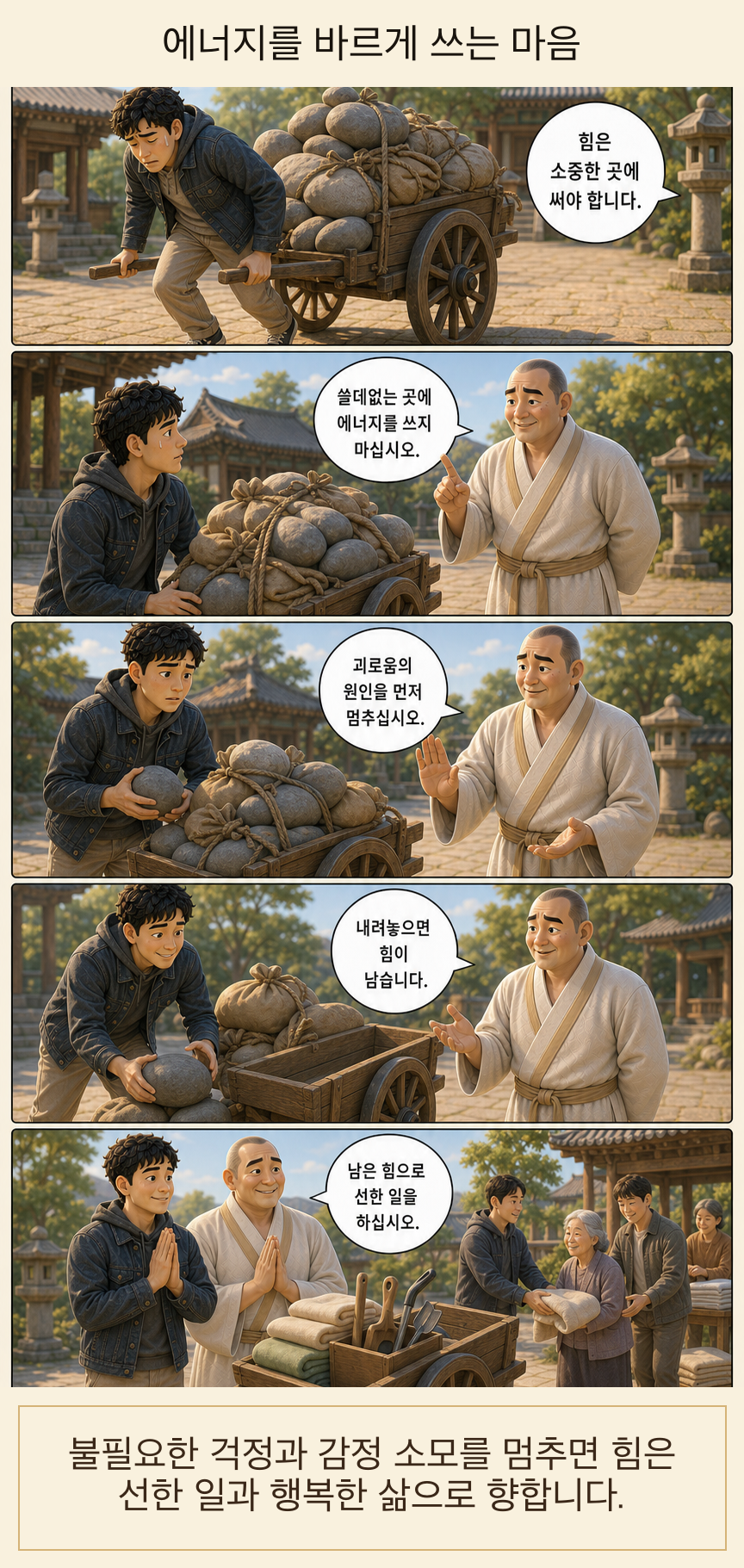 에너지를 바르게 쓰는 마음 웹툰