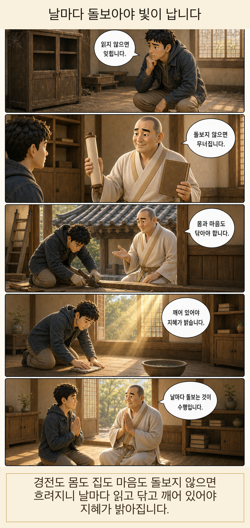 날마다 돌보아야 빛이 납니다 웹툰