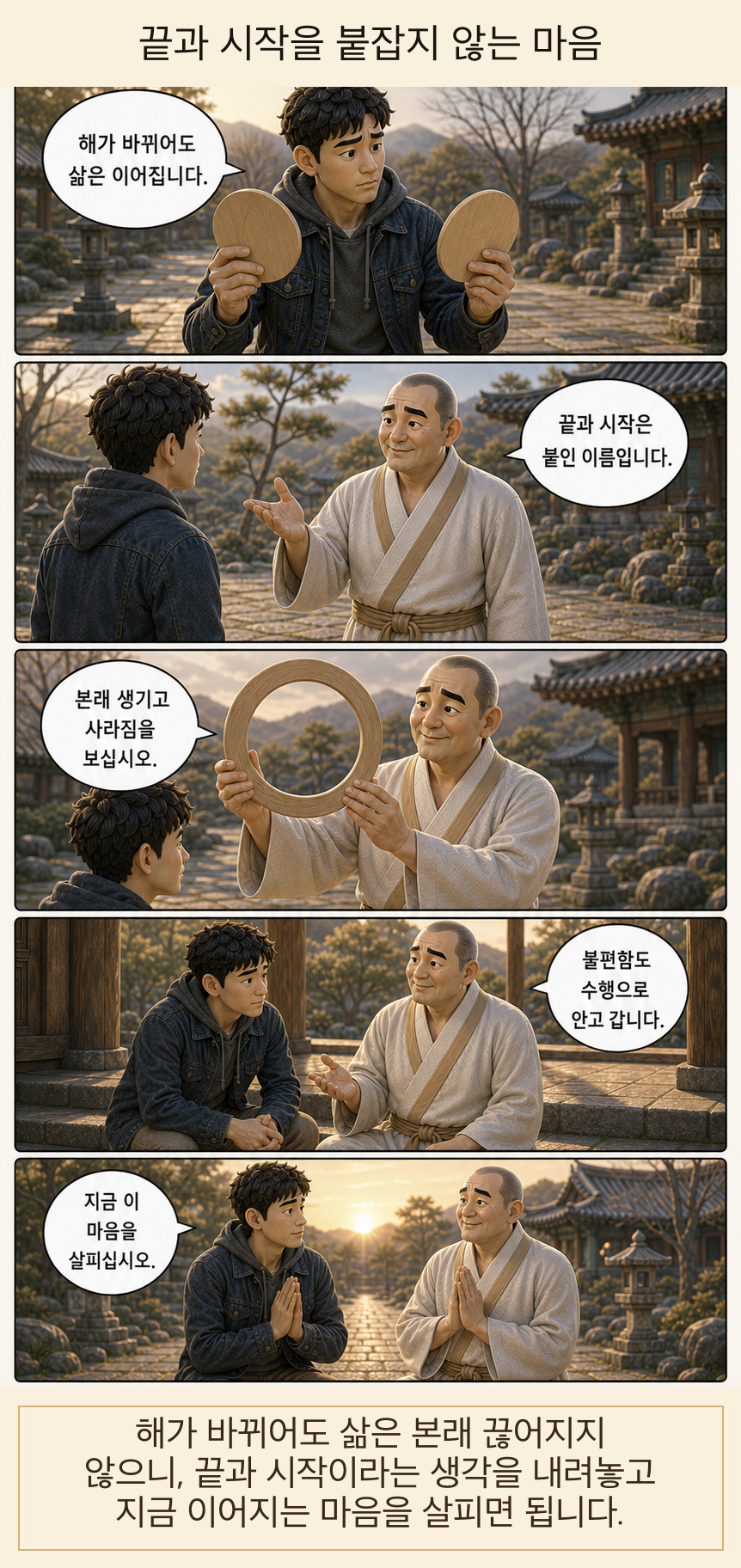 끝과 시작을 붙잡지 않는 마음 웹툰