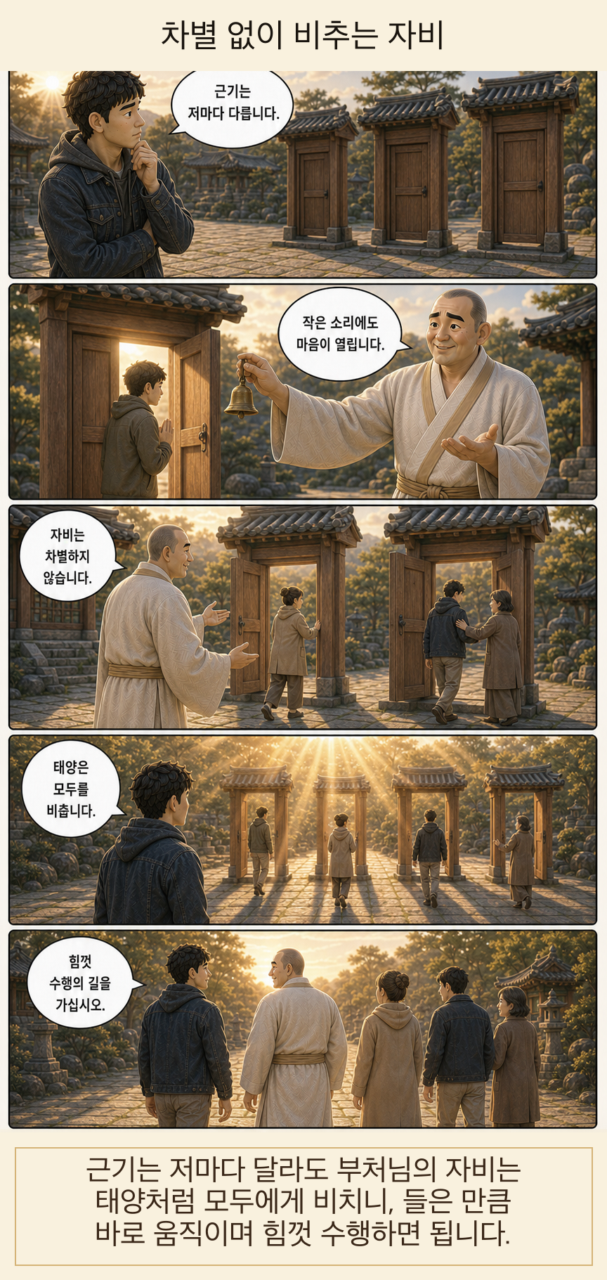 차별 없이 비추는 자비 웹툰