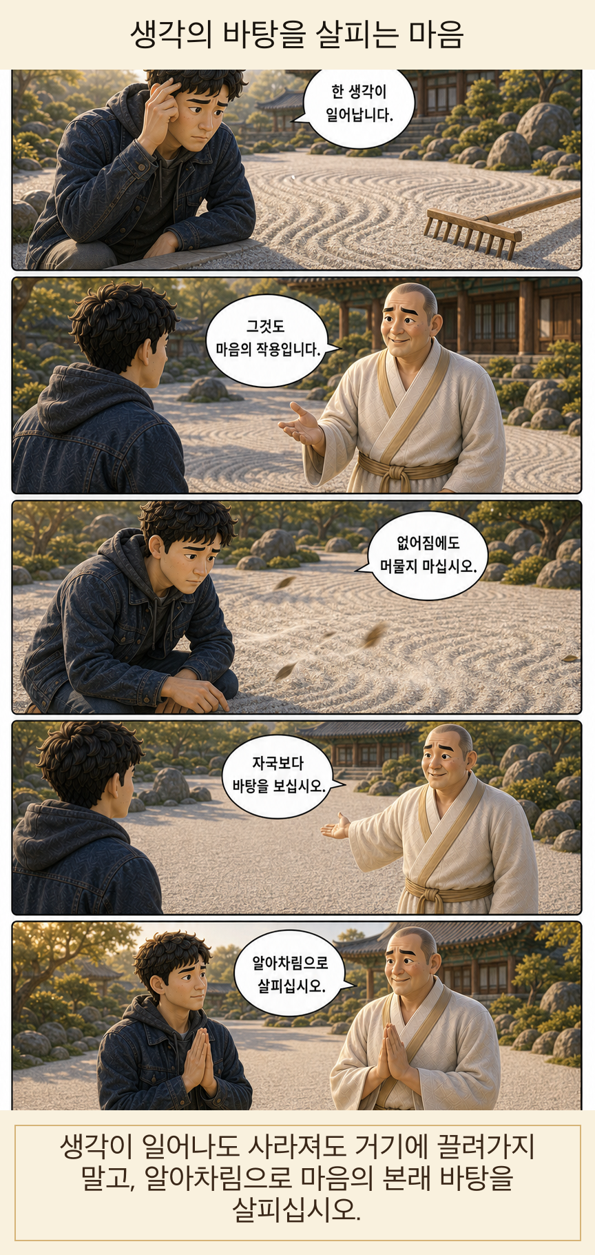 생각의 바탕을 살피는 마음 웹툰