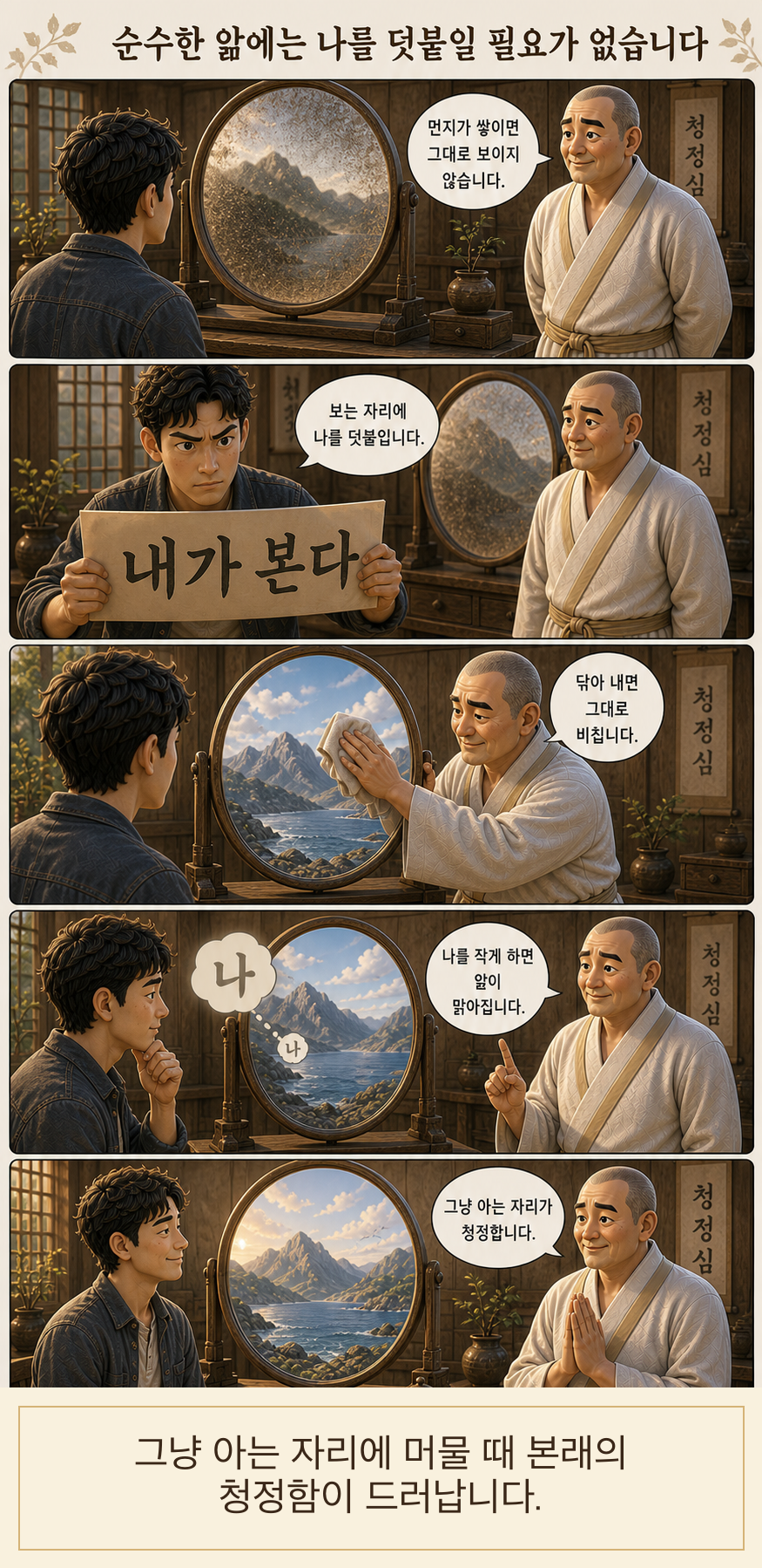순수한 앎에는 나를 덧붙일 필요가 없습니다 웹툰