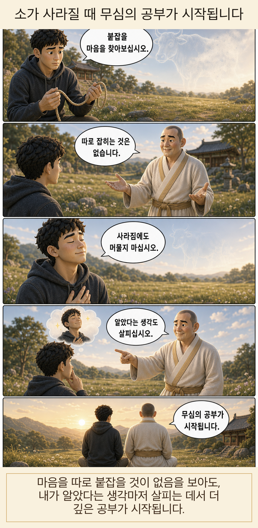 소가 사라질 때 무심의 공부가 시작됩니다 웹툰