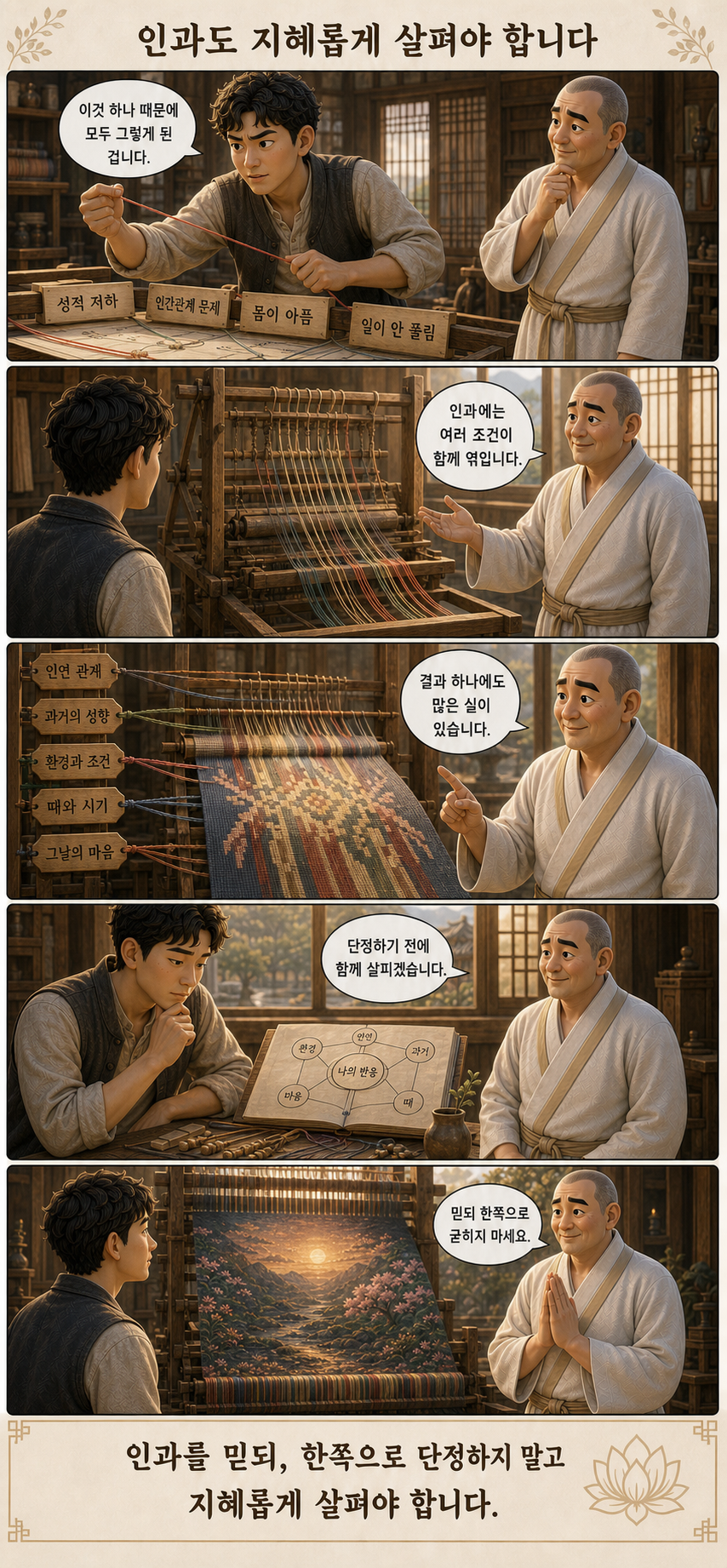 인과도 지혜롭게 살펴야 합니다 웹툰