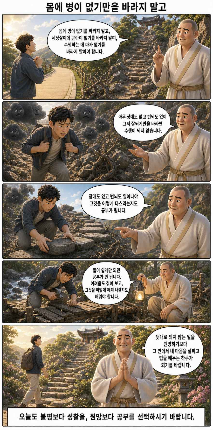 어려움도 수행의 자리입니다 웹툰