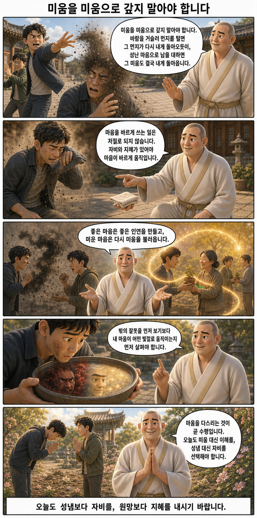 미움을 미움으로 갚지 말아야 합니다 웹툰