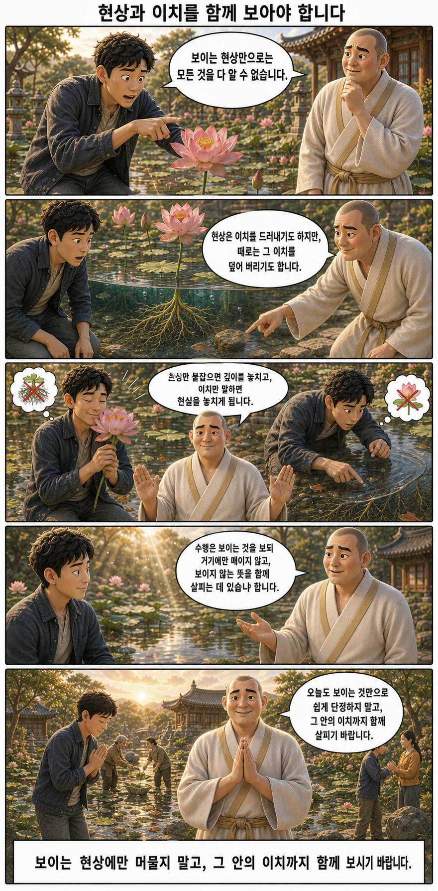 현상과 이치를 함께 보아야 합니다 웹툰