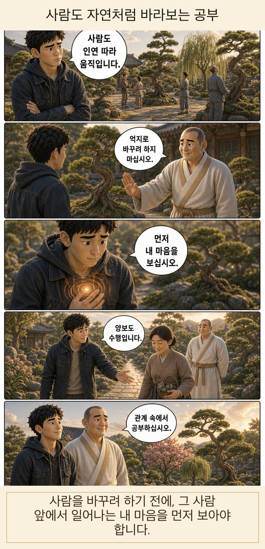 사람도 자연처럼 바라보는 공부 웹툰