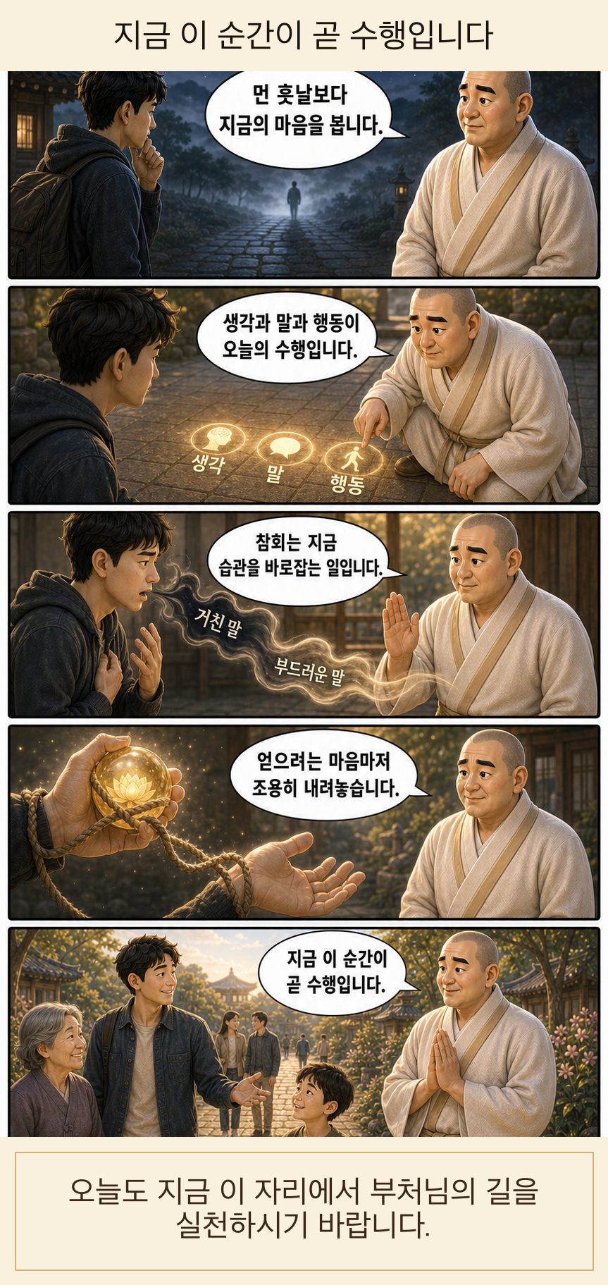 지금 이 순간이 곧 수행입니다 웹툰
