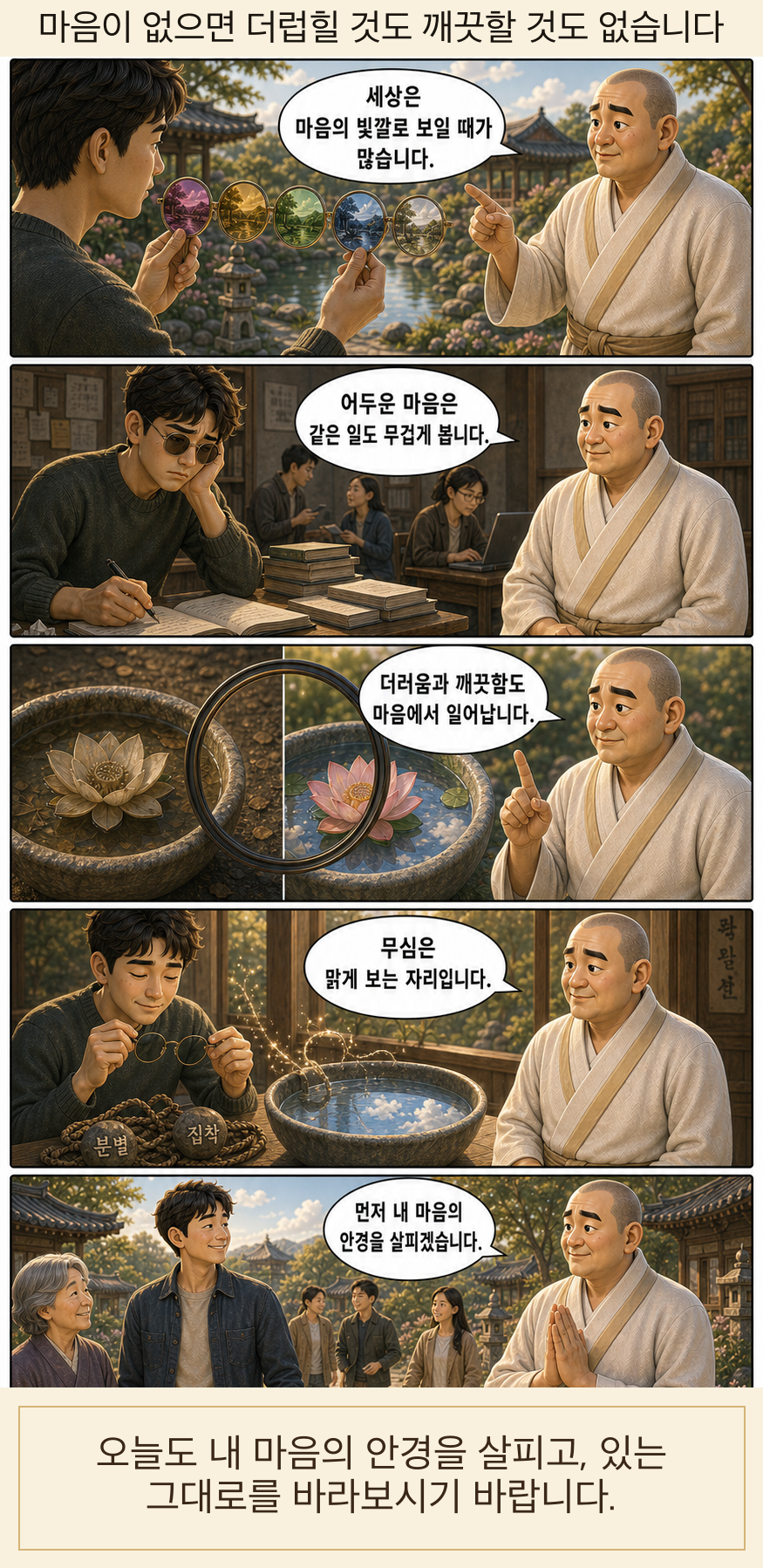 마음이 없으면 더럽힐 것도 깨끗할 것도 없습니다 웹툰