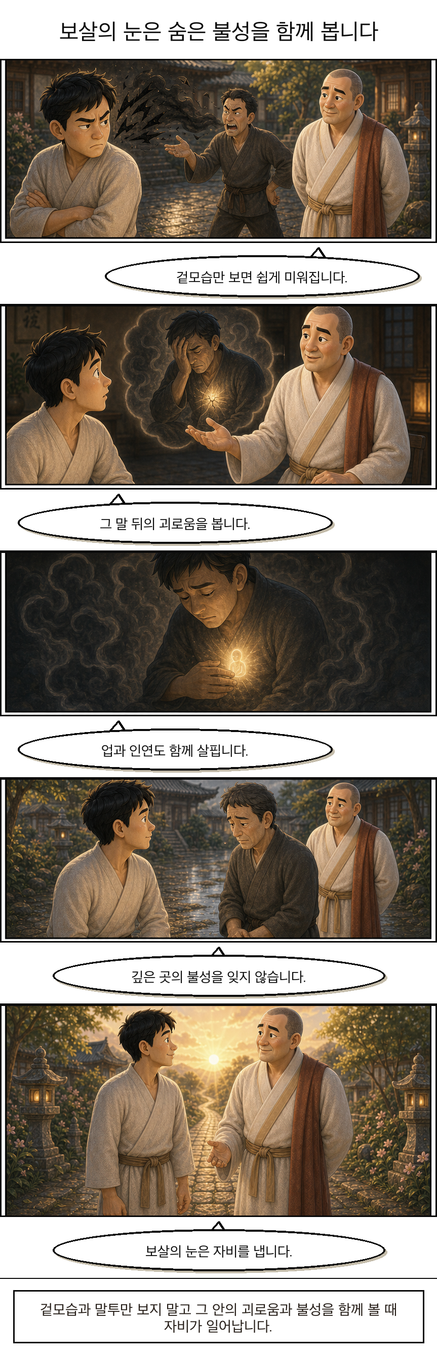 보살의 눈은 숨은 불성을 함께 봅니다 웹툰