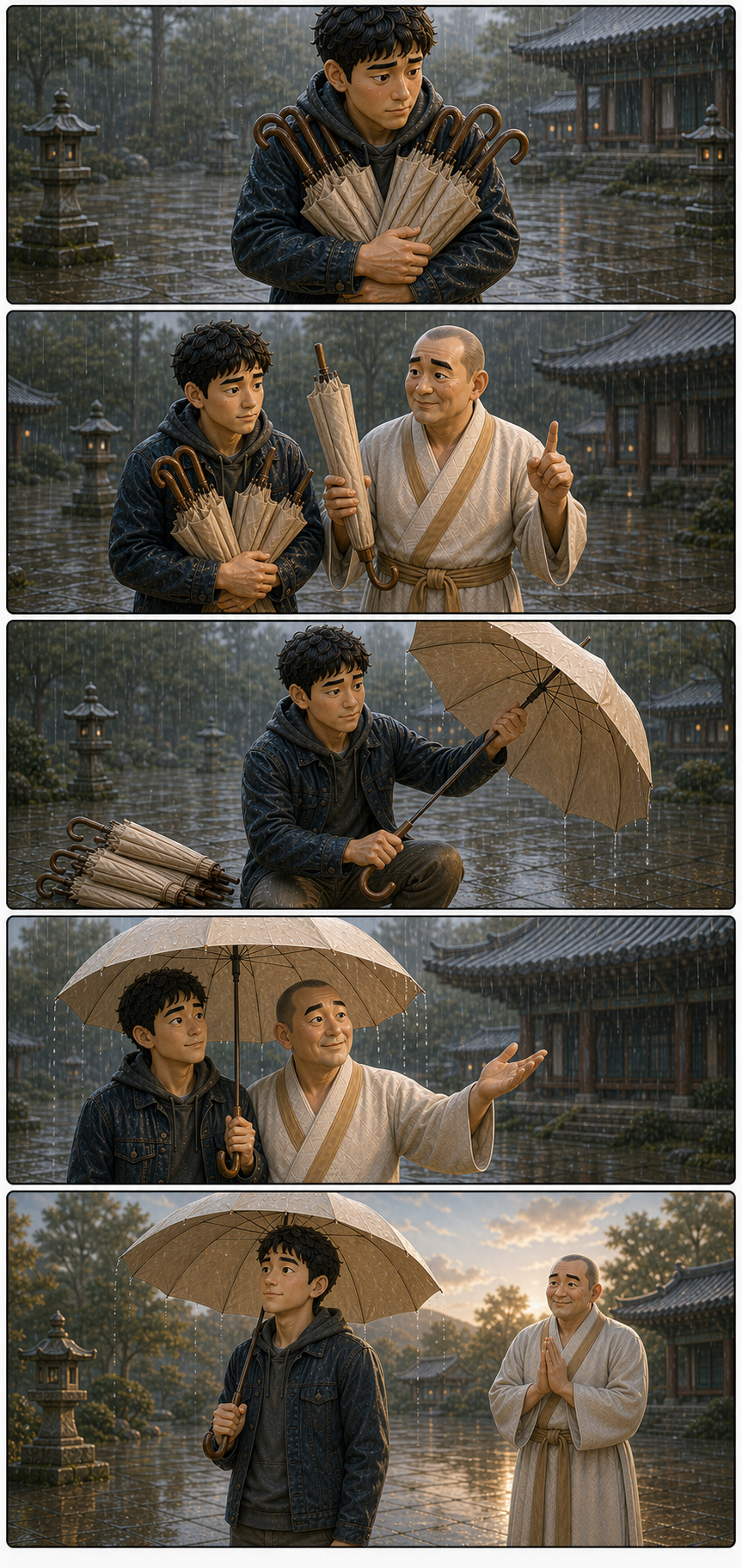많이 듣기보다 바로 깨닫기 카툰