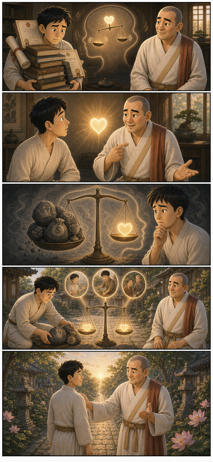 바르고 진실한 마음이 깨달음의 바탕입니다 카툰