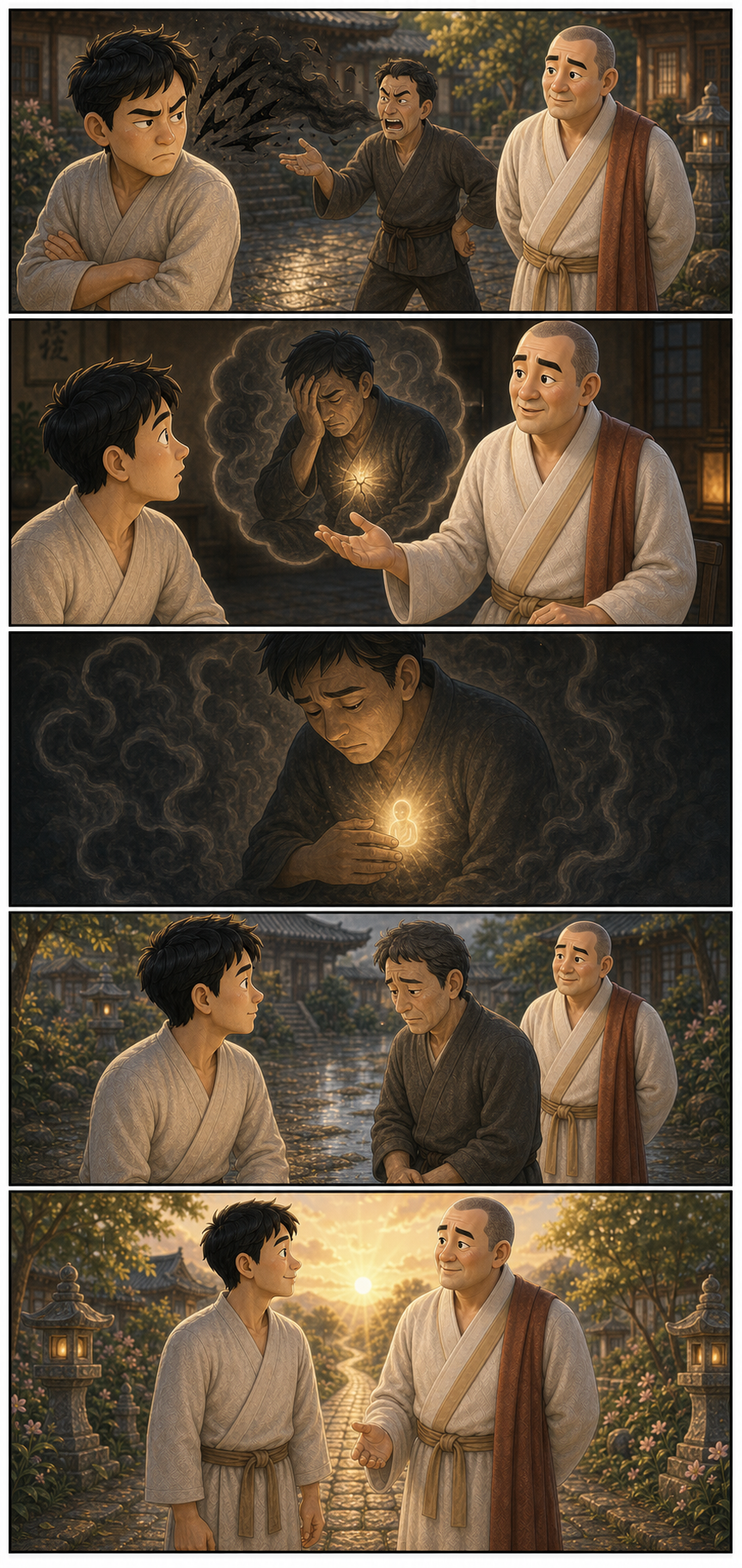 보살의 눈은 숨은 불성을 함께 봅니다 카툰