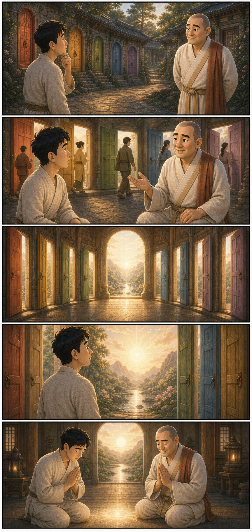 여러 방편은 하나의 본성을 향합니다 카툰