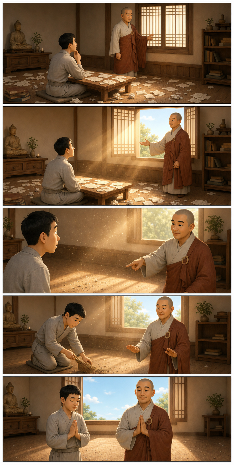 본성을 보아도 습기는 천천히 녹습니다 카툰