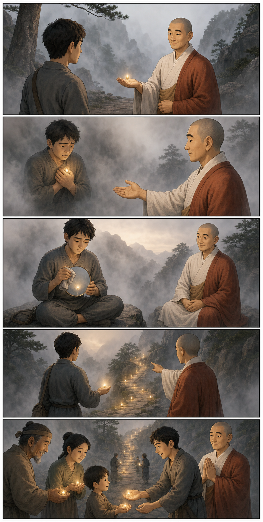 불성은 붙잡는 내가 아니라 발견하는 길입니다 카툰