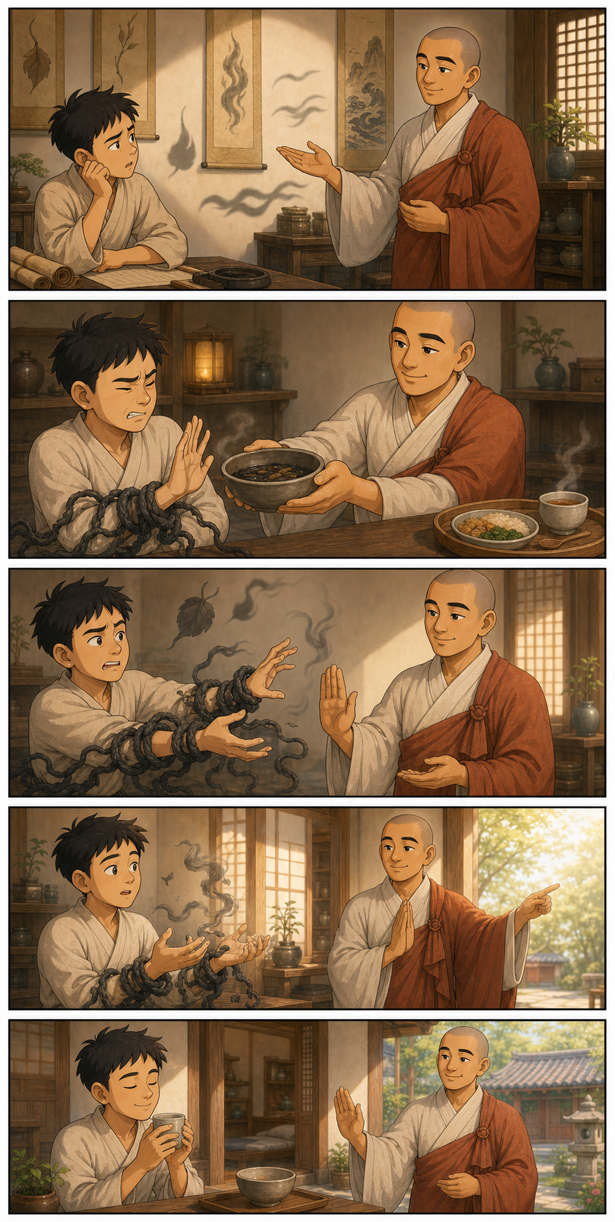 무상을 배워 본성을 봅니다 카툰