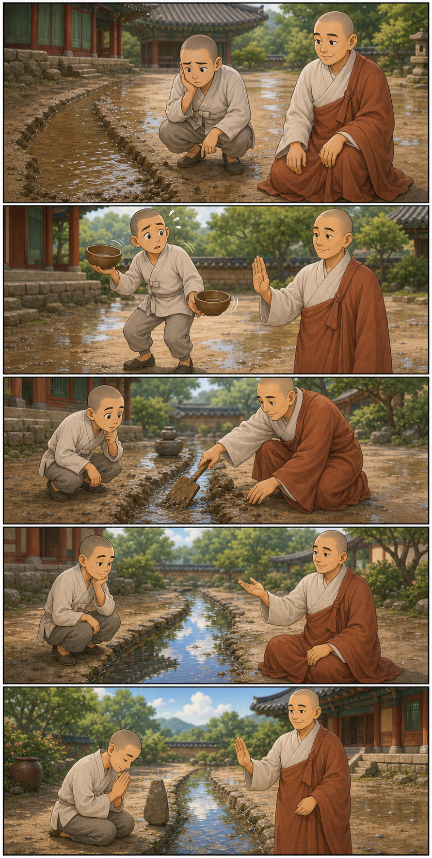 불성은 중도에서 바로 봅니다 카툰